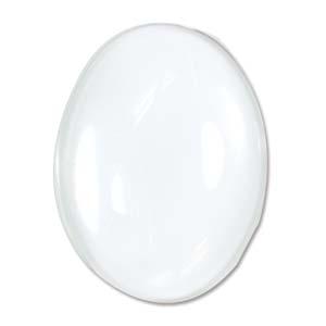 30x40mm clear glass oval